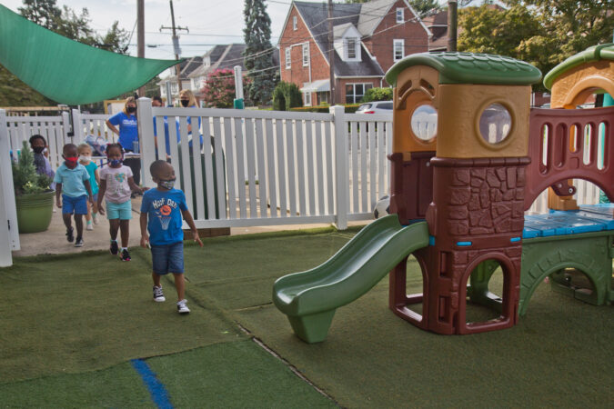 Kids at Today’s Child day care in Clifton Heights, Pa.