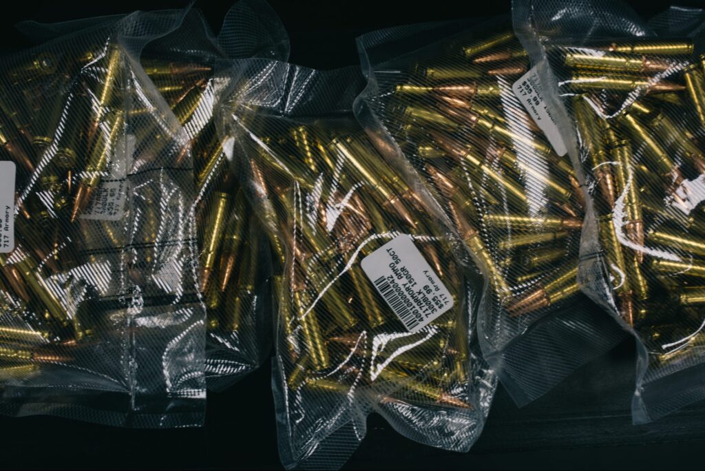 717armory-1-2-1-e1599165151810-1920×1282 Bullets for sale at 717 Armory in Harrisburg, Pa., on September 3, 2020. Ammo and gun sales have increased since the start of the pandemic. (Kate Landis / WITF)