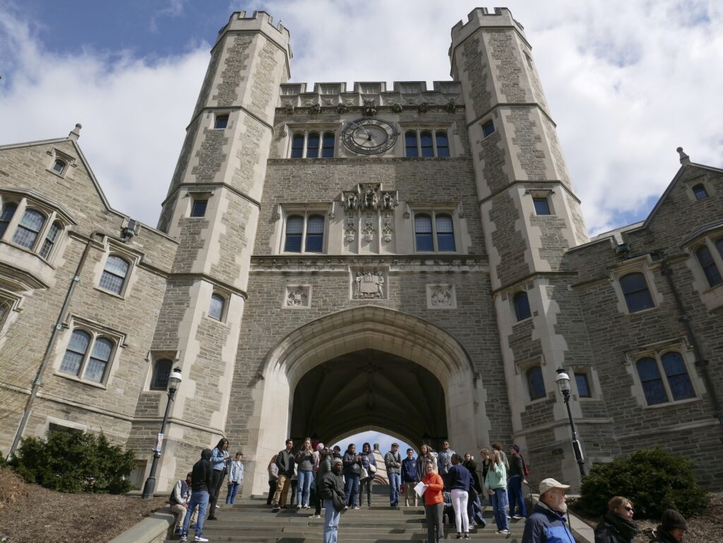 Princeton Racism In this April 5, 2018, file photo, people walk through the Princeton University campus in Princeton, N.J. (AP Photo/Seth Wenig)
