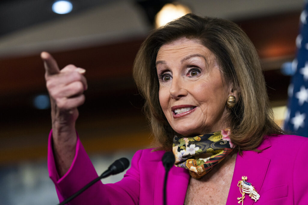 Nancy Pelosi House Speaker Nancy Pelosi of Calif., speaks during a news conference on Capitol Hill, Friday, Sept. 18, 2020, in Washington. (AP Photo/Manuel Balce Ceneta)