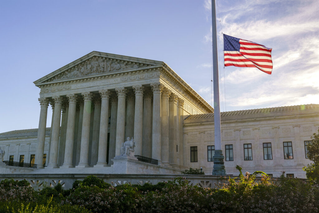 APTOPIX Supreme Court Ginsburg The flag flies at half-staff at the Supreme Court on the morning after the death of Justice Ruth Bader Ginsburg, 87, Saturday, Sept. 19, 2020 in Washington. (AP Photo/J. Scott Applewhite)
