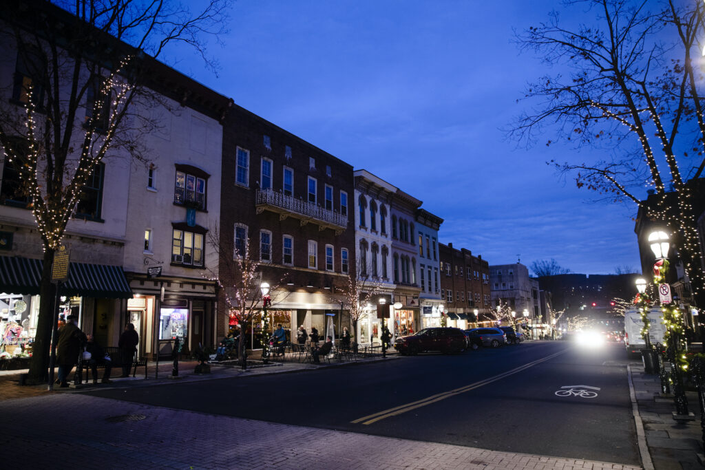 Christmas In Bethlehem Main Street in Bethlehem, Pa., Friday, Dec. 6, 2019. (AP Photo/Matt Rourke)
