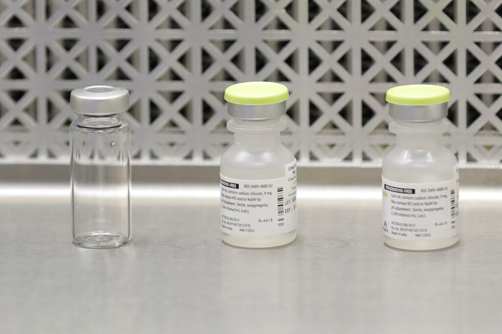 Vials for potential COVID-19 vaccine