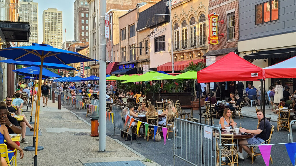 BP_old_city_outdoor_dining_092020 2nd Street in Old City in July