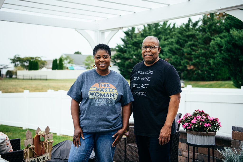 Marvin & Linda Worthy in Chambersburg, PA. Marvin and Linda Worthy have been fighting for racial justice for years in Chambersburg, Pa. They've been encouraged to see the protest movement of the summer garner significant attention locally.(Dani Fresh/WHYY)