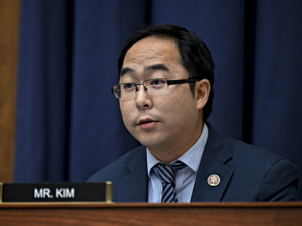 Rep. Andy Kim, D-N.J., is one of 23 freshmen Democrats whom the U.S. Chamber of Commerce is endorsing in this fall’s elections. Reep. Andy Kim, D-N.J., speaks during a House Small Business Committee hearing