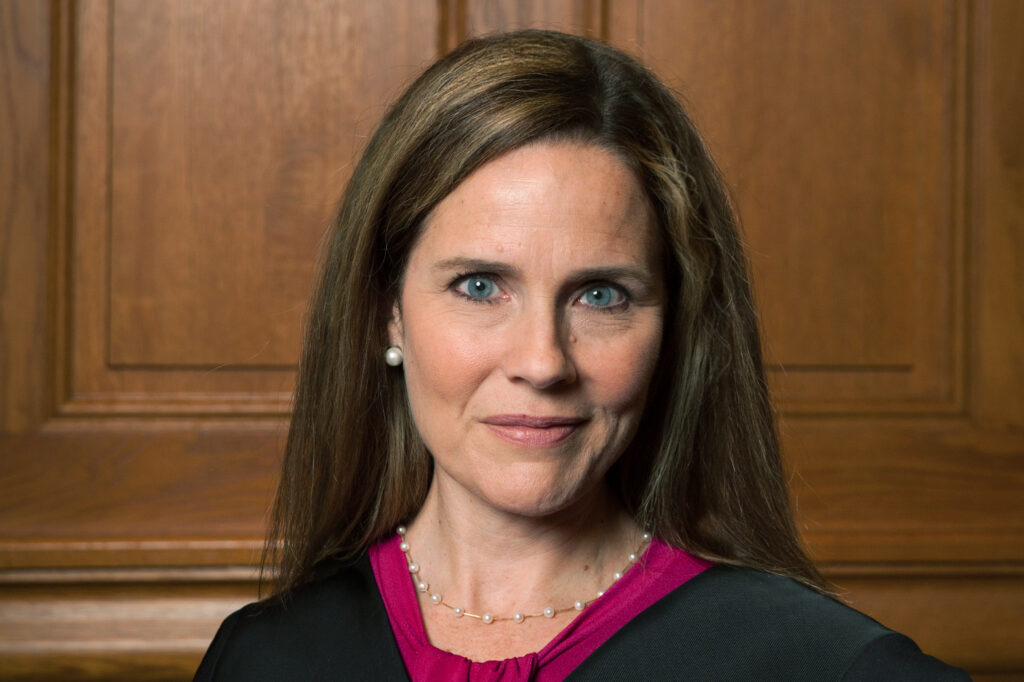 Judge Amy Coney Barrett, pictured in 2018, is seen as a front-runner to replace the late Justice Ruth Bader Ginsburg on the Supreme Court. Judge Amy Coney Barrett, pictured in 2018, is seen as a front-runner to replace the late Justice Ruth Bader Ginsburg on the Supreme Court. (Rachel Malehorn, rachelmalehorn.smugmug.com via AP)