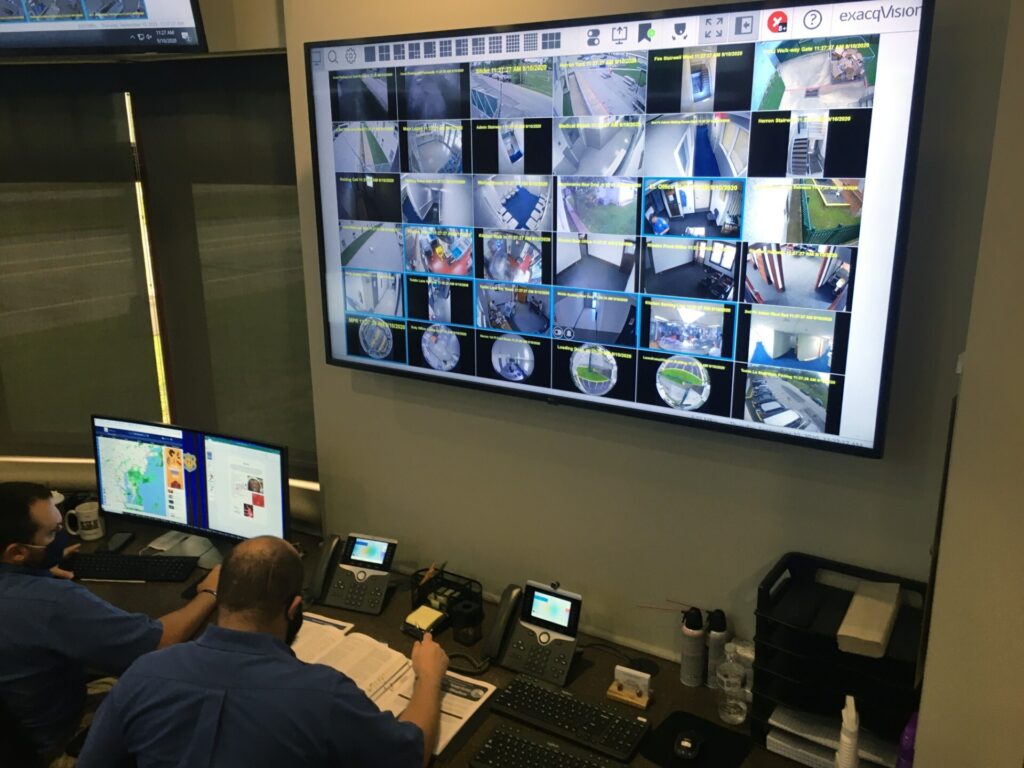 cams5 Warden Dana Metzger describes how analysts will coordinate with prison officials as they monitor more than 2,000 cameras. (Mark Eichmann/WHYY)