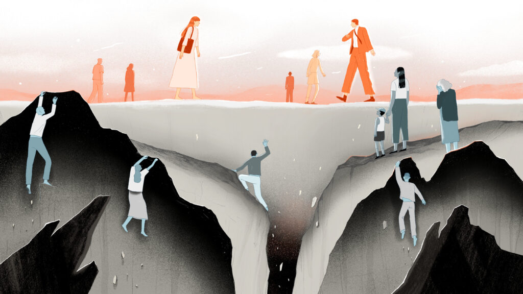 There are divides when it comes to who is doing well financially and who is struggling during this pandemic, a new poll finds. There are divides when it comes to who is doing well financially and who is struggling during this pandemic, a new poll finds.