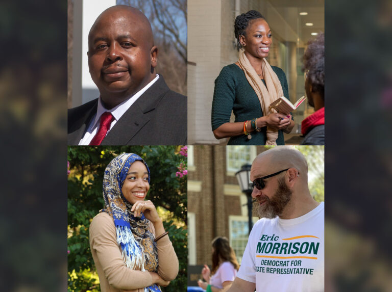 Clockwise from top left:  Larry D. Lambert Jr (Photo by Shannon Woodloe), Marie Pinkney (Photo by Imperial Photography), Madinah Wilson-Anton (Photo by Kai Jullian), Eric Morrison (Photo by G Rivera Fumero)