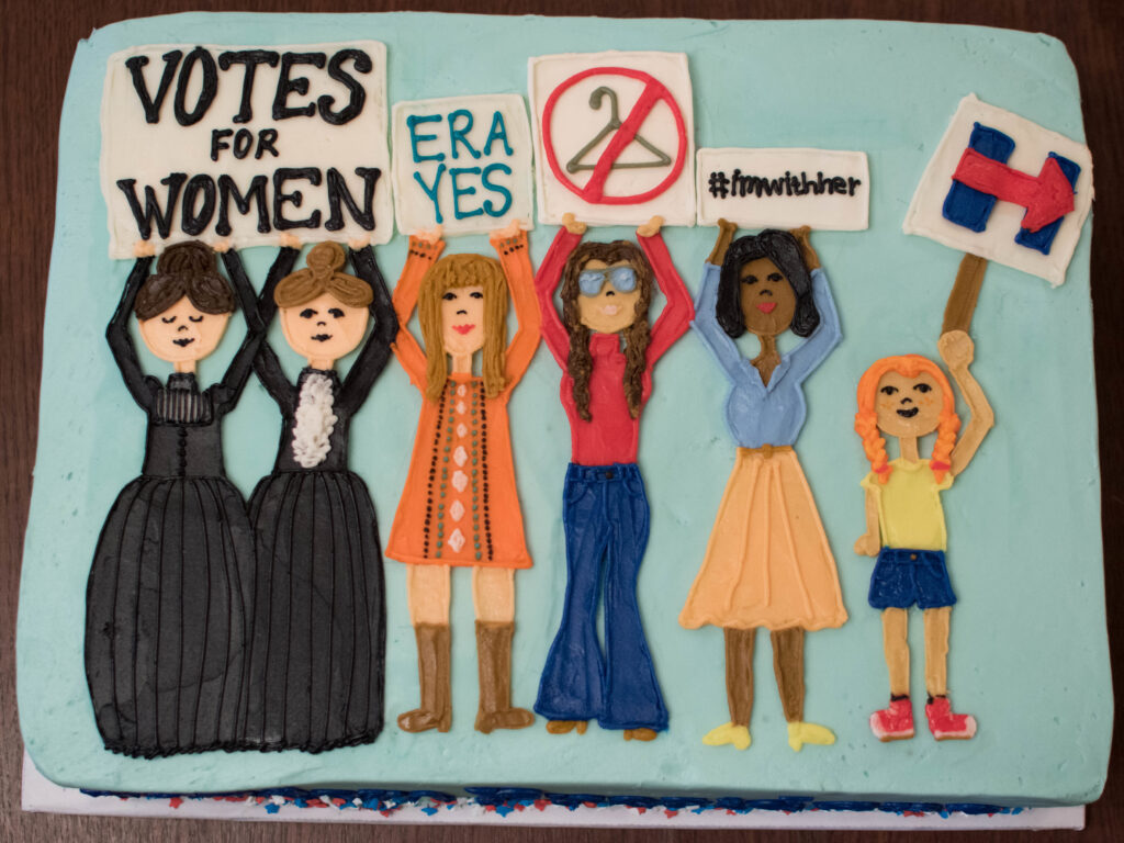 For election night 2016, Gretchen Sisson had a sheet cake made for her friends, expecting to celebrate the election of the first woman president of the United States. Things didn't turn out as she expected. (Gretchen Sisson)