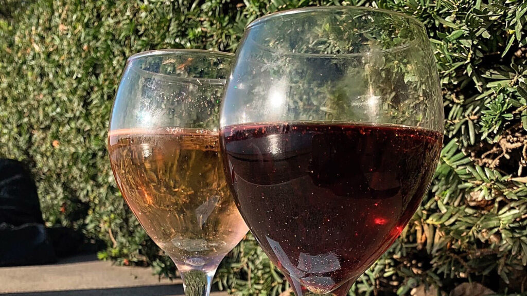 forgivenwine Forgiven Wine's first offerings: a sparkling rose and a CBD-infused red. (Courtesy Forgiven Wine)