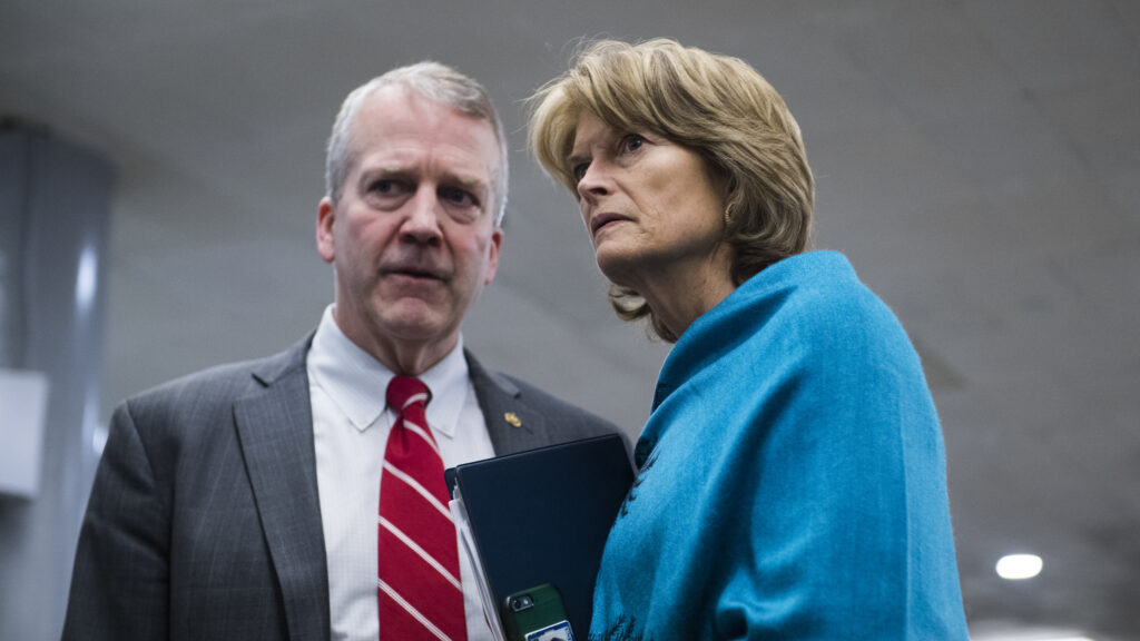 Sens. Dan Sullivan (left) and Lisa Murkowski, both Republicans from Alaska, have joined Sen. Brian Schatz, a Democrat from Hawaii, in introducing a bipartisan bill that would extend reporting deadlines for 2020 census results. Sens. Dan Sullivan (left) and Lisa Murkowski, both Republicans from Alaska, have joined Sen. Brian Schatz, a Democrat from Hawaii, in introducing a bipartisan bill that would extend reporting deadlines for 2020 census results. (Tom Williams/CQ-Roll Call via Getty Images)