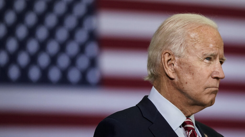 Democratic presidential nominee Joe Biden, pictured on Sept. 15, said in a statement Saturday that the next president should fill the Supreme Court vacancy. Democratic presidential nominee Joe Biden, pictured on Sept. 15, said in a statement Saturday that the next president should fill the Supreme Court vacancy.