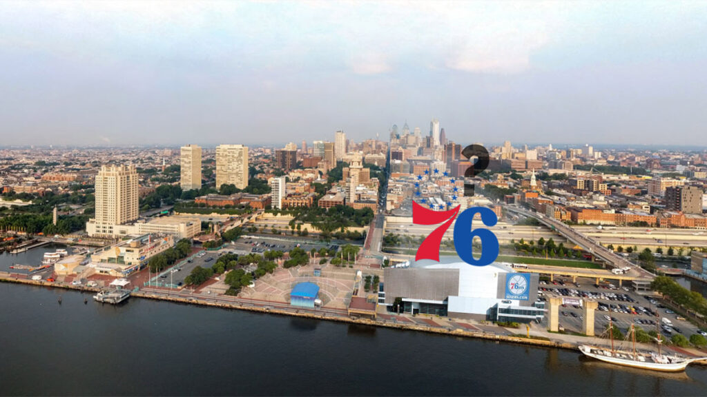 Sixers arena rendering Sixers arena rendering