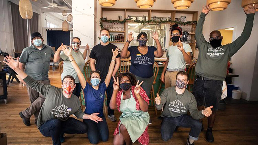 triplebottom-team1year The Triple Bottom team celebrates one year in business