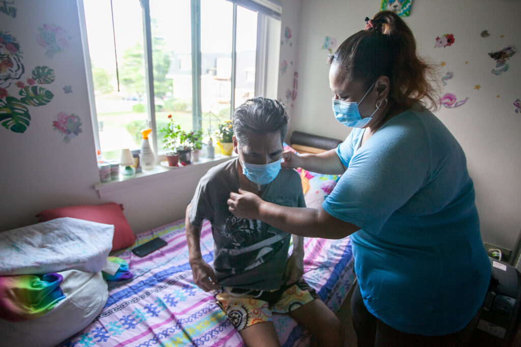 José spent three months in the hospital being treated for COVID-19. “All of the nurses clapped for me as I was leaving the hospital,” he says. But now he faces a long recovery at home. José spent three months in the hospital being treated for COVID-19.
