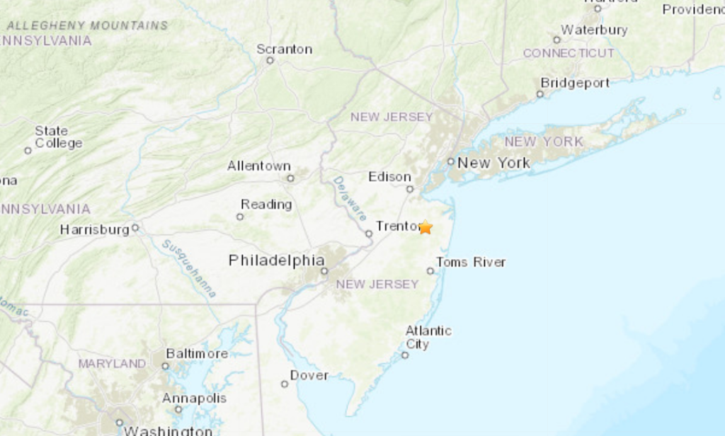usgs-nj-quake New Jersey's Department of Environmental Protection says the state is probably overdue for a more significant earthquake. (NBC10)