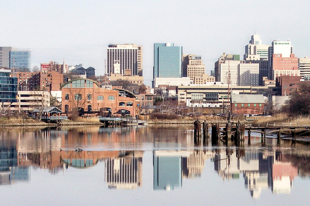 wilmingtonde Wilmington, Delaware skyline
