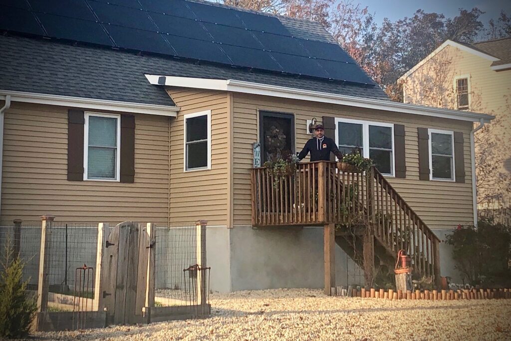2020 10 20-provided-joe mangino-beach haven west-mortgage forbearance Joe Mangino stands on the porch of his home in Beach Haven West, New Jersey