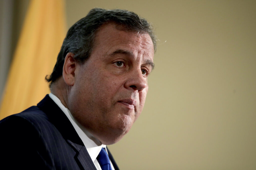Chris Christie In this Nov. 29, 2017 file photo, New Jersey. Gov. Chris Christie speaks during a news conference in Newark, N.J. (AP Photo/Julio Cortez)