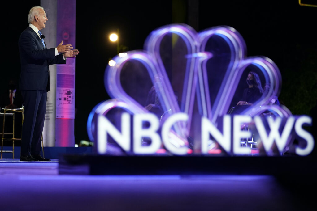 Joe Biden Democratic presidential candidate former Vice President Joe Biden speaks at a NBC Town Hall at Pérez Art Museum, Monday, Oct. 5, 2020, in Miami. (AP Photo/Andrew Harnik)