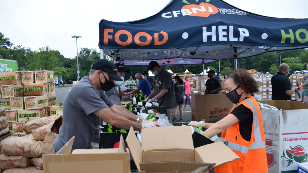 Community-Foodbank-of-New-Jersey-distribution A Community FoodBank of New Jersey distribution event during the coronavirus pandemic