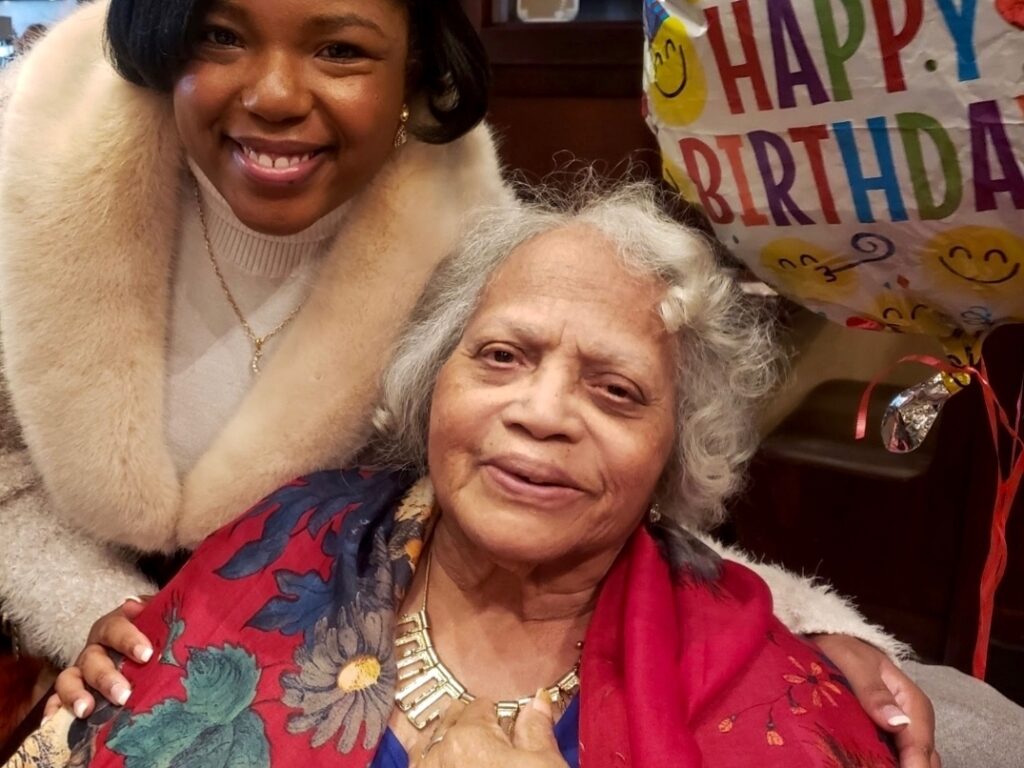 Diamond Franklin and her grandmother Ida Robinson Diamond Franklin and her grandmother Ida Robinson