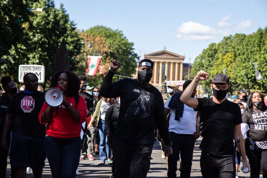 Image from iOS (165) Protesters took to the streets Saturday, demanding justice for Black people killed by police. (Kimberly Paynter/WHYY)