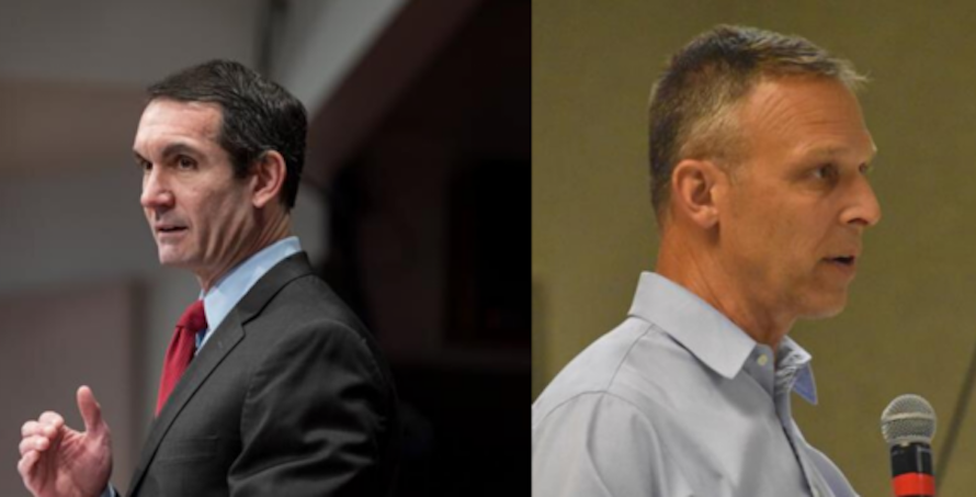 Sam-1-e1602870307747-1920×724-768×290 This photo collage shows 10th Congressional District candidates: Democrat Eugene DePasquale, left, and Republican Scott Perry, right. (Commonwealth Media Services and Ed Mahon/PA Post)