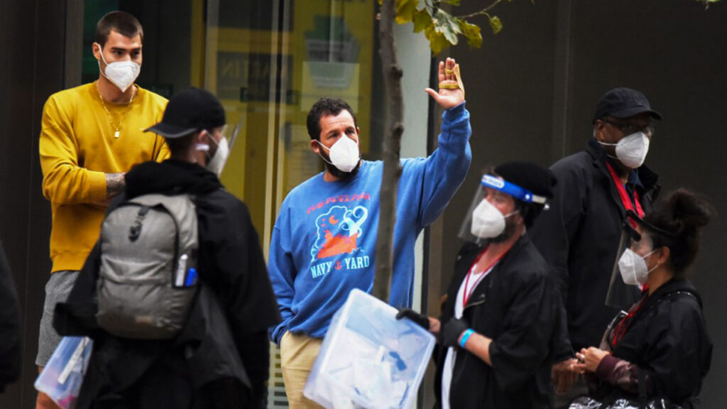 Adam Sandler in South Philly filming a movie