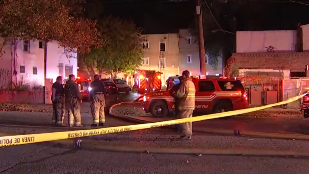 camden_fire_NBC10_102520 Scene of apartment fire in Camden