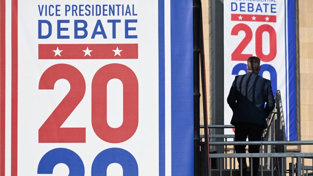 The University of Utah in Salt Lake City, pictured on Tuesday, is hosting the vice presidential debate on Wednesday. The University of Utah in Salt Lake City, pictured on Tuesday, is hosting the vice presidential debate on Wednesday.