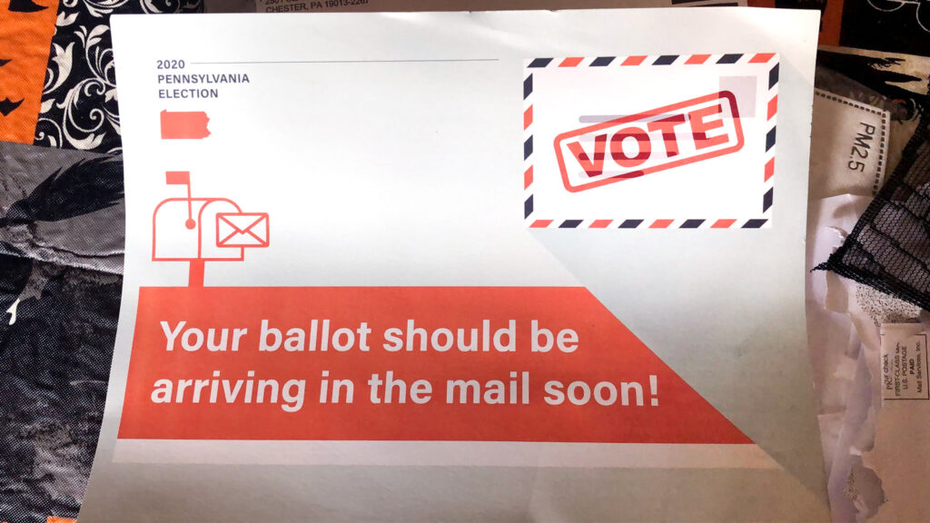 mailballot-solicitation This unofficial mailer arrived at Chris' home the same day my 2020 ballot was returned, unopened and uncounted