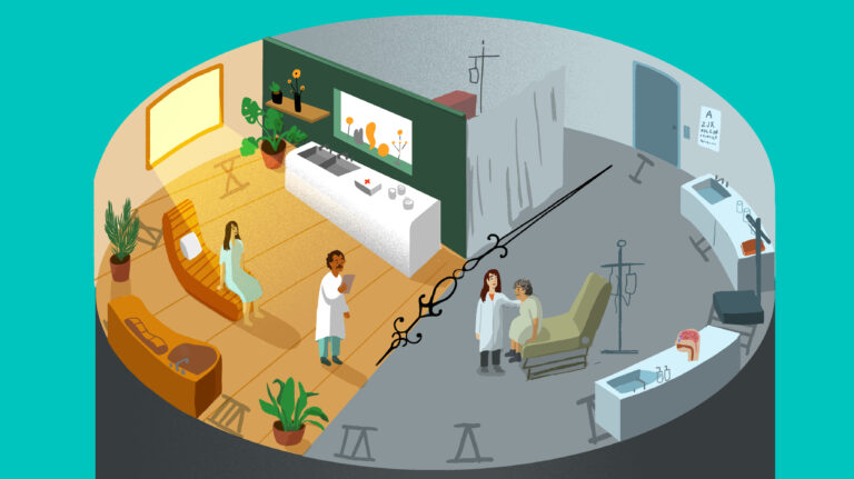 An illustration of doctors