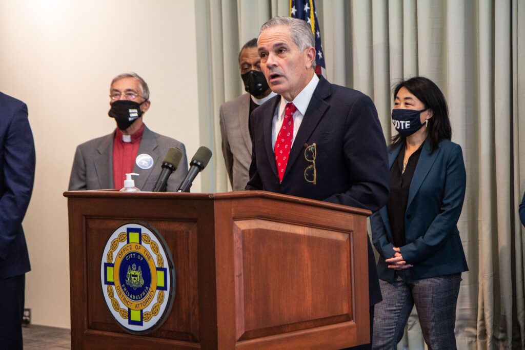 Philadelphia District Attorney Larry Krasner
