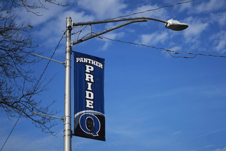 The exterior of Quakertown Community High School on Nov. 25, 2020, in Quakertown, Pennsylvania. (Matt Smith for Keystone Crossroads)