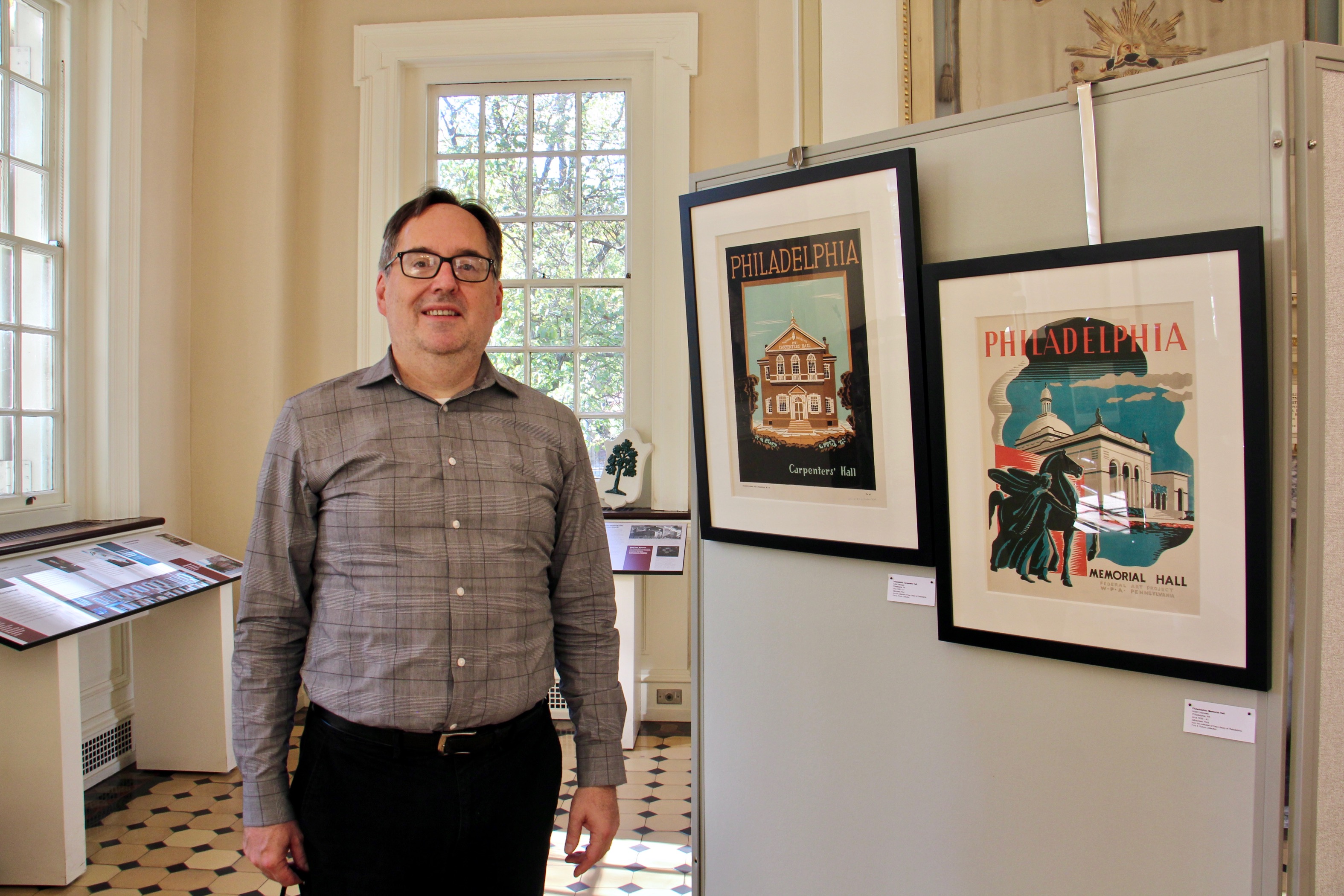 Michael Norris at the WPA exhibit
