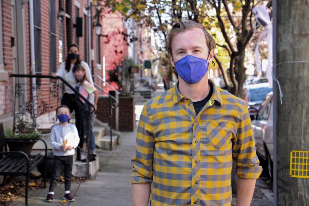 2020 11 28-e lee-matt katz-philadelphia-contact tracing mask Philadelphia resident Matt Katz had to do his own contact tracing after testing positive for COVID-19.