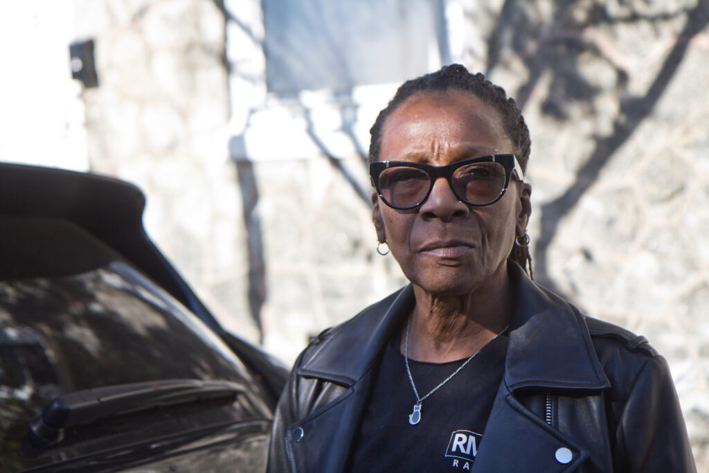 2020 11 5 body cam footage reax-4 Lifelong West Philadelphia resident Sybil Jordan said racism in policing the community has been around for a long time. (Kimberly Paynter/WHYY)