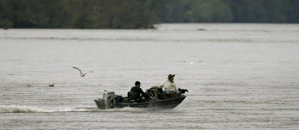 AP051014021029-e1579171561844-1920×835 Fisherman on the Susquehanna River. It supplies half the freshwater flowing into the Chesapeake Bay. (Chris Gardner / AP Photo)