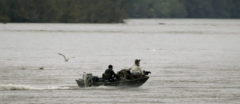 Fisherman on the Susquehanna River. It supplies half the freshwater flowing into the Chesapeake Bay. (Chris Gardner / AP Photo)