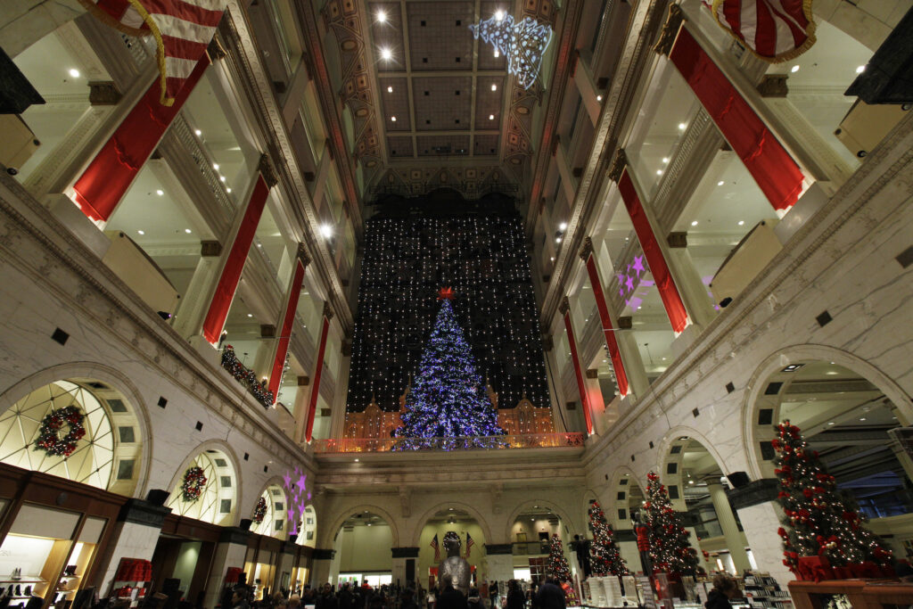 Travel Pipe Dreams FILE - holiday lights are seen at Macy's in Philadelphia. The Wanamaker Grand Court Organ, installed nearly 100 years ago in this location, is the largest operational pipe organ in the world. (AP Photo/Matt Rourke)
