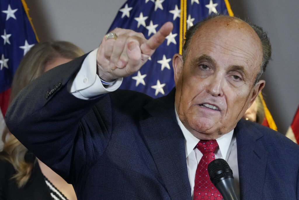 Rudy Giuliani Rudy Giuliani speaks during a news conference