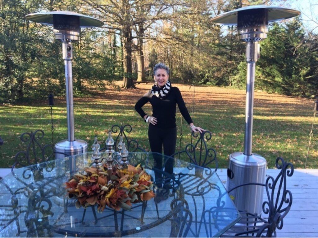 Carol Arnott-Robbins Carol Arnott-Robbins on her deck