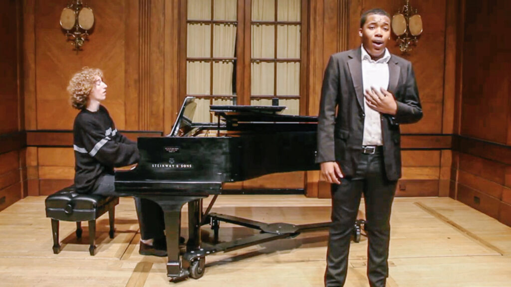 C1507 Tenor Aaron Crouch singing in On Stage at Curtis