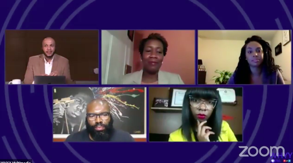 Screen Shot 2020-11-12 at 7.02.35 AM Screen shot from WHYY's virtual Community Conversation, 'Preserving Your Mental Health in a Double Pandemic.' (WHYY)