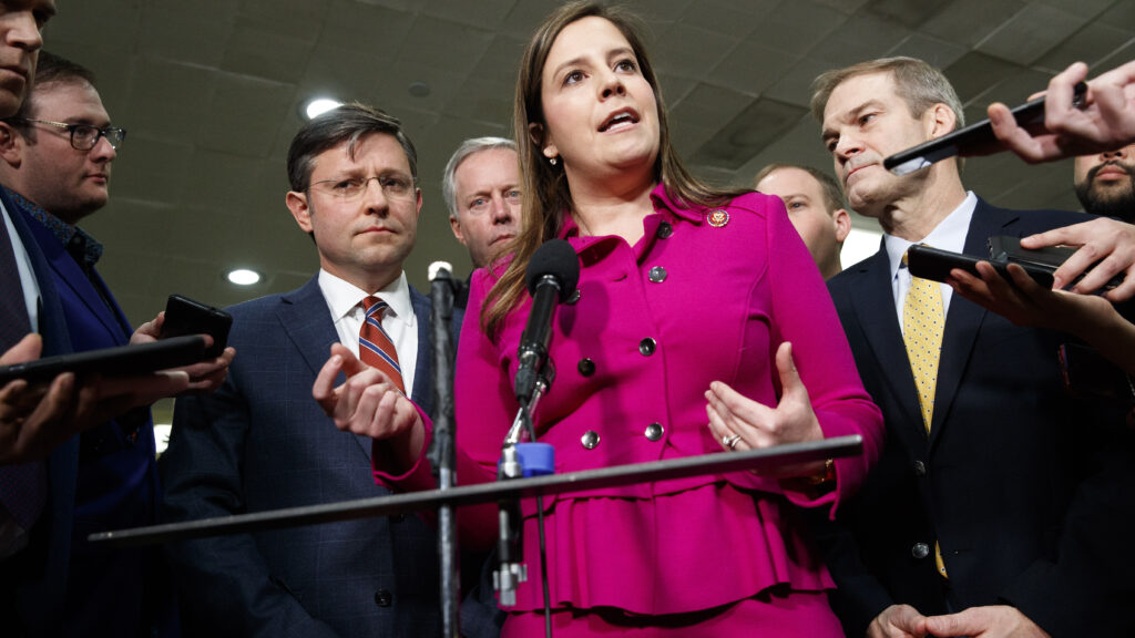 Rep. Elise Stefanik, R-N.Y., took it upon herself to help boost women’s numbers in a party dominated by white men. Rep. Elise Stefanik, R-N.Y., took it upon herself to help boost women's numbers in a party dominated by white men. (Jacquelyn Martin/AP Photo)