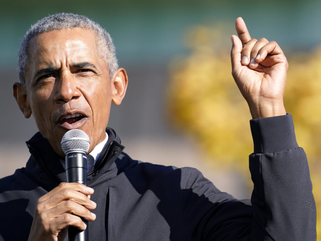 Barack Obama Former President Barack Obama speaks at a rally