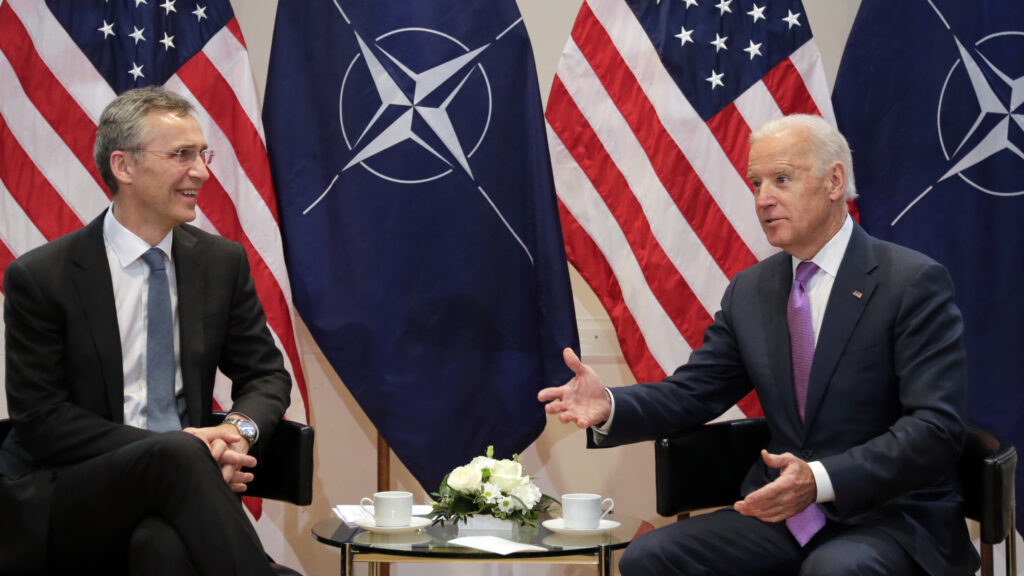 Joe Biden meets with NATO Secretary-General Jens Stoltenberg in Munich in 2015. Relations will no doubt be far more cordial under Biden, but Europe and the U.S. have differences that transcend the Trump administration. Joe Biden meets with NATO Secretary-General Jens Stoltenberg in Munich in 2015. Relations will no doubt be far more cordial under Biden, but Europe and the U.S. have differences that transcend the Trump administration. (Matthias Schrader/AP)